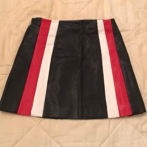 Wild Honey Faux Leather Mini Skirt